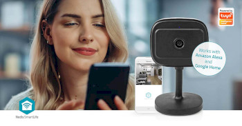WIFICI07CBK Smartlife camera voor binnen | wi-fi | full hd 1080p | pan tilt | cloud opslag (optioneel) / microsd Product foto