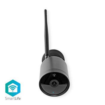 WIFICO40CBK Smartlife camera voor buiten | wi-fi | full hd 1080p | ip65 | cloud opslag (optioneel) / microsd (ni