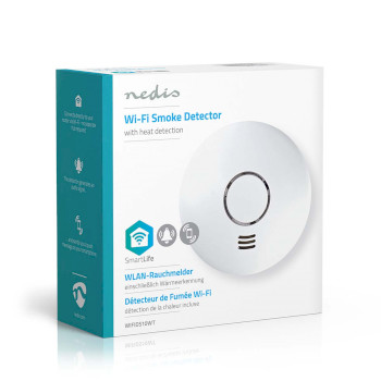 WIFIDS10WT Smartlife rookmelder | wi-fi | warmtesensor | batterij gevoed | levenscyclus sensor: 10 jaar | en 14 Verpakking foto