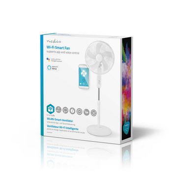 WIFIFN10CWT Smartlife ventilator | wi-fi | 400 mm | verstelbare hoogte | draait automatisch | 3 snelheden | tijd Verpakking foto