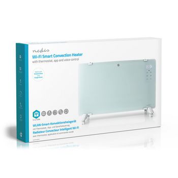 WIFIHTPL20FWT Smartlife convectorkachel | wi-fi | geschikt voor badkamer | glazen paneel | 2000 w | 2 warmte stand Verpakking foto