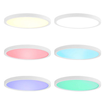 WIFILAC31WT Smartlife plafondlamp | wi-fi | rgb / warm tot koel wit | rond | diameter: 290 mm | 1800 lm | 2700 - Product foto