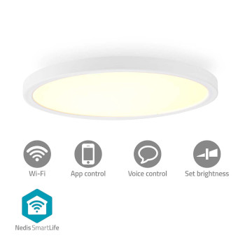 WIFILAC31WT Smartlife plafondlamp | wi-fi | rgb / warm tot koel wit | rond | diameter: 290 mm | 1800 lm | 2700 -