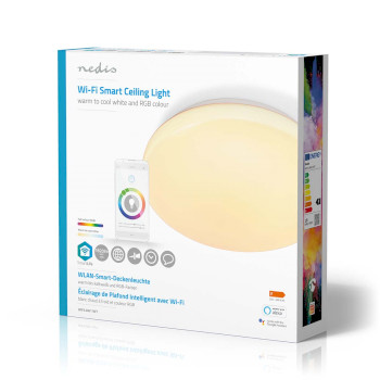 WIFILAW11WT Smartlife plafondlamp | wi-fi | rgb / warm tot koel wit | rond | diameter: 260 mm | 1820 lm | 3000 - Verpakking foto