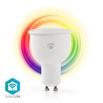 WIFILC10WTGU10 Smartlife multicolour lamp | wi-fi | gu10 | 380 lm | 4.5 w | rgb / warm wit | 2700 k | android™