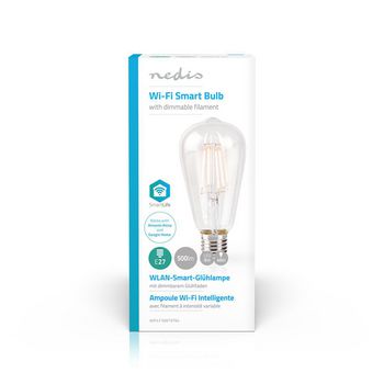 WIFILF10WTST64 Smartlife led filamentlamp | wi-fi | e27 | 500 lm | 5 w | warm wit | 2700 k | glas | android™   foto