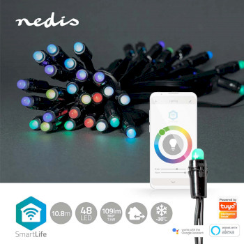 WIFILP01C48 Smartlife-kerstverlichting | feestverlichting | wi-fi | rgb | 48 led\'s | 10.80 m | android™ /  Product foto