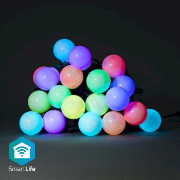 WIFILP03C20 Smartlife decoratieve verlichting | feestverlichting | wi-fi | rgb / wit | 20 led\'s | 10 m | android