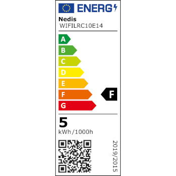 WIFILRC10E14 Smartlife multicolour lamp | wi-fi | e14 | 470 lm | 4.9 w | rgb / warm tot koel wit | 2700 - 6500 k   foto