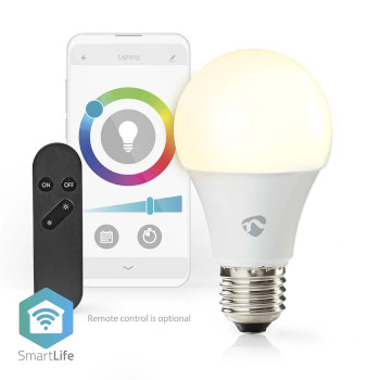 WIFILRC10E27 Smartlife multicolour lamp | wi-fi | e27 | 806 lm | 9 w | rgb / warm tot koel wit | 2700 - 6500 k |  Product foto