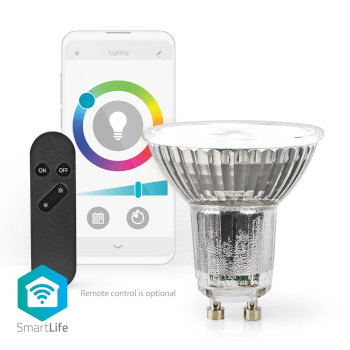 WIFILRC10GU10 Smartlife led spot | wi-fi | gu10 | 345 lm | 5 w | rgb / warm tot koel wit | 2700 - 6500 k | energie Product foto