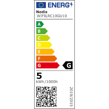 WIFILRC10GU10 Smartlife led spot | wi-fi | gu10 | 345 lm | 5 w | rgb / warm tot koel wit | 2700 - 6500 k | energie  foto