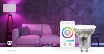 WIFILRC10GU10 Smartlife led spot | wi-fi | gu10 | 345 lm | 5 w | rgb / warm tot koel wit | 2700 - 6500 k | energie Product foto