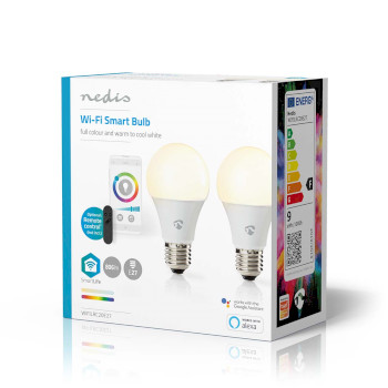 WIFILRC20E27 Smartlife multicolour lamp | wi-fi | e27 | 806 lm | 9 w | rgb / warm tot koel wit | 2700 - 6500 k |  Verpakking foto
