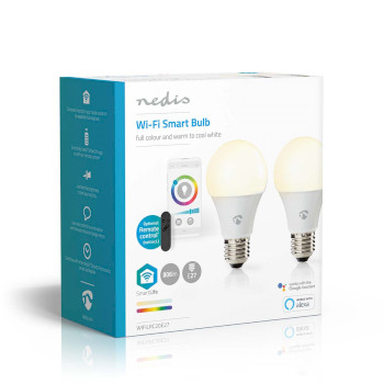 WIFILRC20E27 Smartlife multicolour lamp | wi-fi | e27 | 806 lm | 9 w | rgb / warm tot koel wit | 2700 - 6500 k |  Verpakking foto