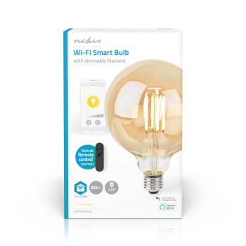 WIFILRF10G125 Smartlife led filamentlamp | wi-fi | e27 | 806 lm | 7 w | warm wit | 1800 - 3000 k | glas | android&  foto