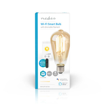 WIFILRF10ST64 Smartlife led filamentlamp | wi-fi | e27 | 806 lm | 7 w | warm wit | 1800 - 3000 k | glas | android&  foto