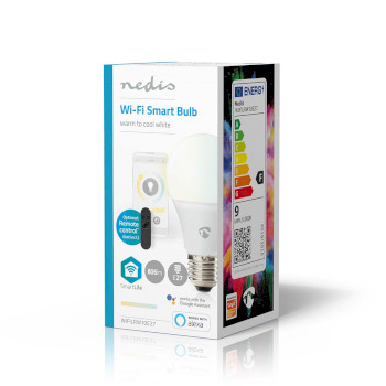WIFILRW10E27 Smartlife led bulb | wi-fi | e27 | 806 lm | 9 w | warm tot koel wit | 2700 - 6500 k | android™ Verpakking foto