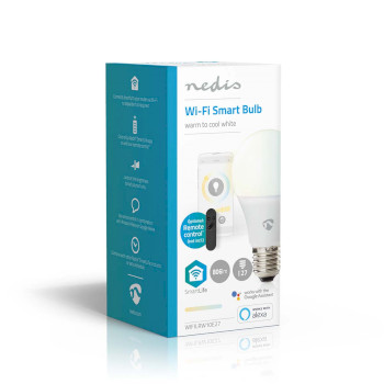 WIFILRW10E27 Smartlife led bulb | wi-fi | e27 | 806 lm | 9 w | warm tot koel wit | 2700 - 6500 k | android™ Verpakking foto