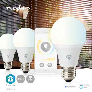 WIFILRW30E27 Smartlife led bulb | wi-fi | e27 | 806 lm | 9 w | warm tot koel wit | 2700 - 6500 k | android™ Product foto