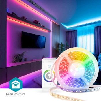 WIFILS52CRGBW Smartlife led strip | wi-fi | koel wit / rgb / warm wit | smd | 5.00 m | ip21 | 2700 - 6500 k | 960  Product foto