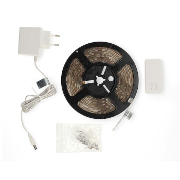 WIFILS52CRGBW Smartlife led strip | wi-fi | koel wit / rgb / warm wit | smd | 5.00 m | ip21 | 2700 - 6500 k | 960  Inhoud verpakking foto
