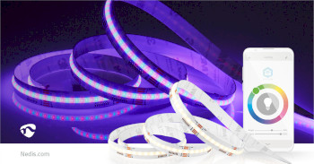 WIFILSC20CRGB Smartlife led strip | wi-fi | rgb / warm tot koel wit | cob | 2.00 m | ip20 | 2700 - 6500 k | 860 lm Product foto