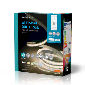 WIFILSC20CWT Smartlife led strip | wi-fi | warm tot koel wit | cob | 2.00 m | ip20 | 2700 - 6500 k | 1000 lm | an Verpakking foto