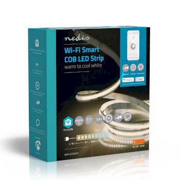 WIFILSC20CWT Smartlife led strip | wi-fi | warm tot koel wit | cob | 2.00 m | ip20 | 2700 - 6500 k | 1000 lm | an Verpakking foto