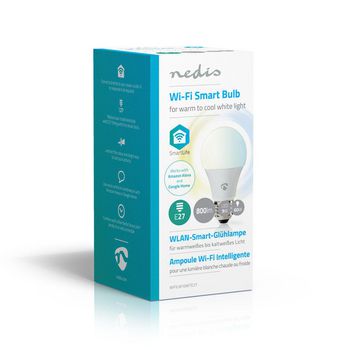 WIFILW10WTE27 Smartlife led bulb | wi-fi | e27 | 800 lm | 9 w | koel wit / warm wit | 2700 - 6500 k | energieklass Verpakking foto