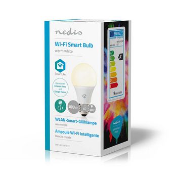 WIFILW11WTE27 Smartlife led bulb | wi-fi | e27 | 800 lm | 9 w | warm wit | 2700 k | energieklasse: a+ | android Verpakking foto