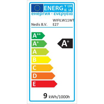 WIFILW11WTE27 Smartlife led bulb | wi-fi | e27 | 800 lm | 9 w | warm wit | 2700 k | energieklasse: a+ | android  foto