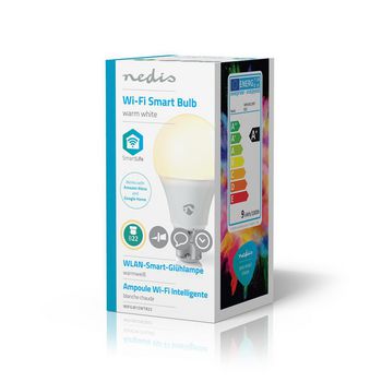 WIFILW12WTB22 Smartlife led bulb | wi-fi | b22 | 800 lm | 9 w | / warm wit | 2700 k | energieklasse: a+ | android& Verpakking foto