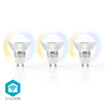 WIFILW30CRGU10 Smartlife led spot | wi-fi | gu10 | 400 lm | 5 w | koel wit / warm wit | 2700 - 6500 k | energieklas