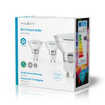 WIFILW31CRGU10 Smartlife led bulb | wi-fi | gu10 | 330 lm | 5 w | warm wit | 2700 k | android™ / ios | par16  Verpakking foto