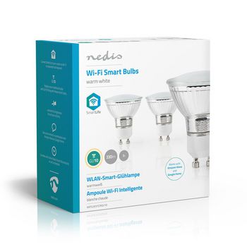 WIFILW31CRGU10 Smartlife led bulb | wi-fi | gu10 | 330 lm | 5 w | warm wit | 2700 k | android™ / ios | par16  Verpakking foto