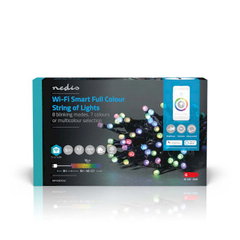 WIFILX01C42 Smartlife-kerstverlichting | koord | wi-fi | rgb | 42 led\'s | 5.00 m | android™ / ios  foto