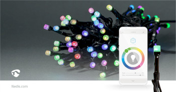 WIFILX01C42 Smartlife-kerstverlichting | koord | wi-fi | rgb | 42 led\'s | 5.00 m | android™ / ios Product foto