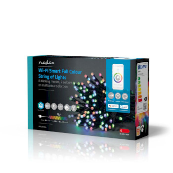 WIFILX01C84 Smartlife-kerstverlichting | koord | wi-fi | rgb | 84 led\'s | 10.0 m | android™ / ios Verpakking foto