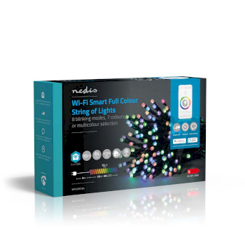 WIFILX01C84 Smartlife-kerstverlichting | koord | wi-fi | rgb | 84 led\'s | 10.0 m | android™ / ios Verpakking foto