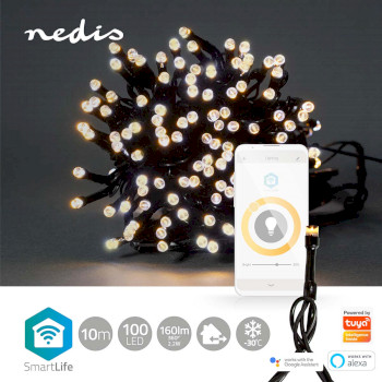 WIFILX01W100 Smartlife-kerstverlichting | koord | wi-fi | warm wit | 100 led\'s | 10.0 m | android™ / ios Product foto