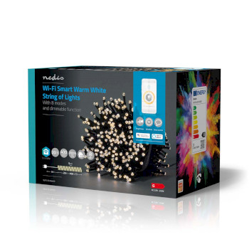 WIFILX01W400 Smartlife-kerstverlichting | koord | wi-fi | warm wit | 400 led\'s | 20.0 m | android™ / ios Verpakking foto