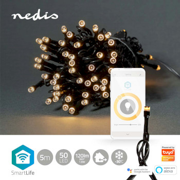 WIFILX01W50 Smartlife-kerstverlichting | koord | wi-fi | warm wit | 50 led\'s | 5.00 m | android™ / ios Product foto