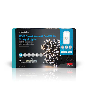 WIFILX02W100 Smartlife-kerstverlichting | koord | wi-fi | warm tot koel wit | 100 led\'s | 10.0 m | android™  foto