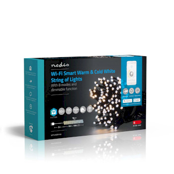 WIFILX02W100 Smartlife-kerstverlichting | koord | wi-fi | warm tot koel wit | 100 led\'s | 10.0 m | android™ Verpakking foto