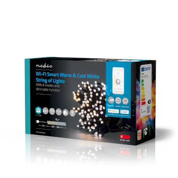 WIFILX02W200 Smartlife-kerstverlichting | koord | wi-fi | warm tot koel wit | 200 led\'s | 20.0 m | android™ Verpakking foto