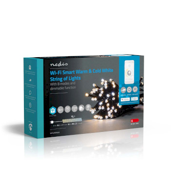 WIFILX02W50 Smartlife-kerstverlichting | koord | wi-fi | warm tot koel wit | 50 led\'s | 5.00 m | android™  Verpakking foto