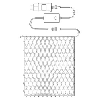 WIFILXN01W280 Smartlife-kerstverlichting | net | wi-fi | warm wit | 280 led\'s | 3.00 m | 3 x 2 m | android™  Product foto