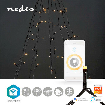 WIFILXT01W200 Smartlife-kerstverlichting | boom | wi-fi | warm wit | 200 led\'s | 20.0 m | 10 x 2 m | android™ Product foto