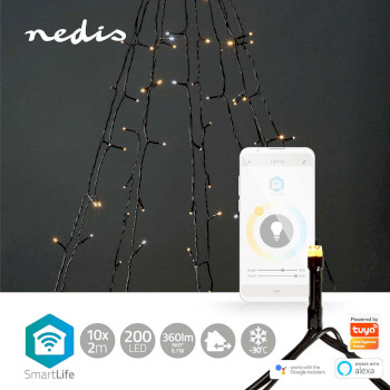 WIFILXT02W200 Smartlife-kerstverlichting | boom | wi-fi | warm tot koel wit | 200 led\'s | 20.0 m | 10 x 2 m | andr Product foto